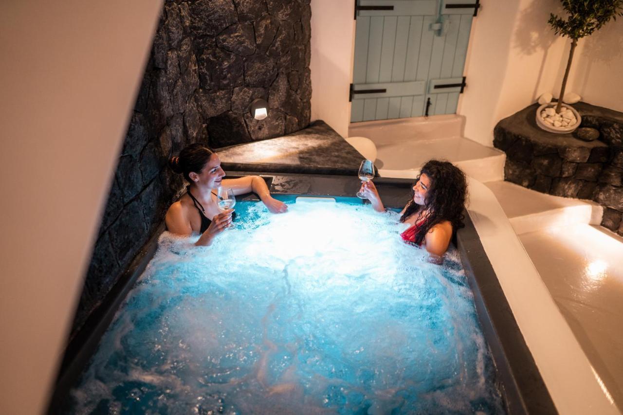 Kalamia Cave House Villa Pyrgos Kallistis Bagian luar foto