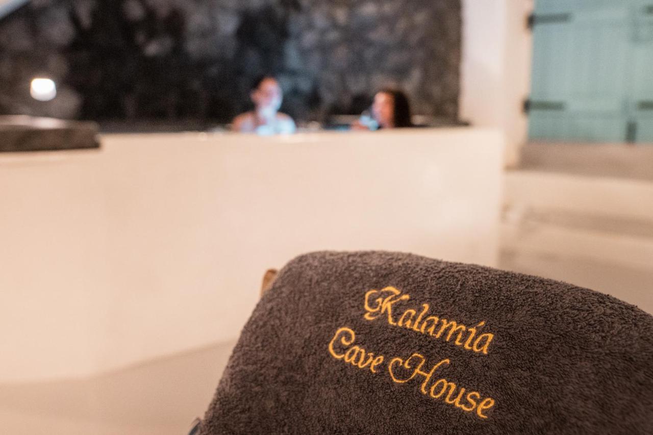Kalamia Cave House Villa Pyrgos Kallistis Bagian luar foto